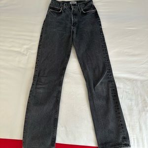 Agolde 90’s pinch waist black jeans